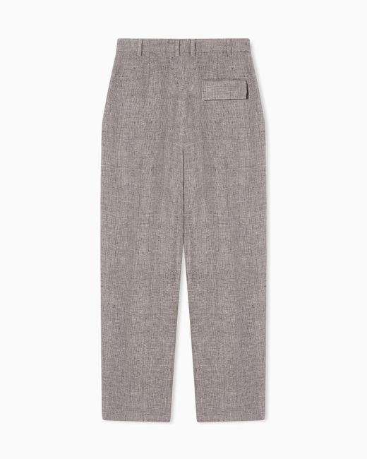 Emporio Armani Gray Pleated Trousers
