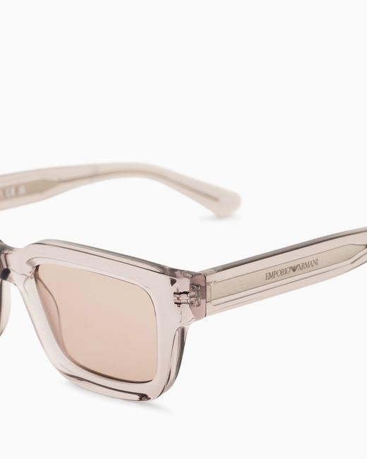 Emporio Armani Natural Square Sunglasses for men