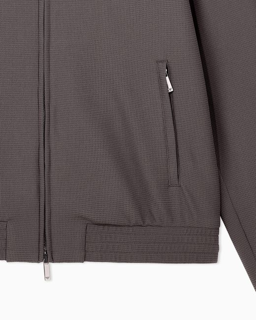 Emporio Armani Brown Full-Zip Blouson for men