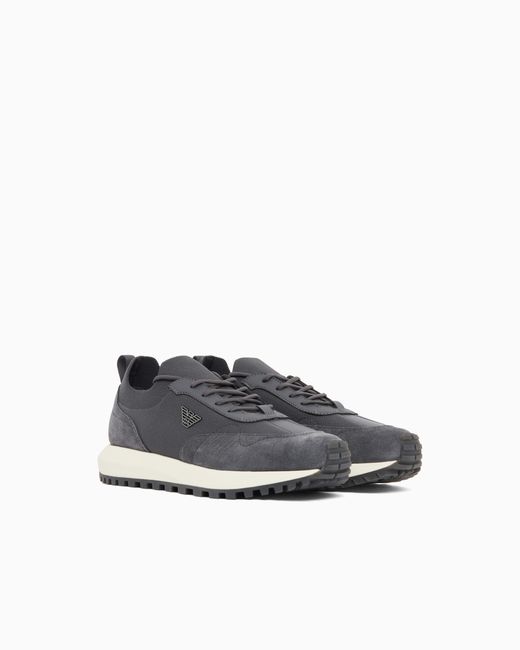Emporio Armani White Low-Top Sneakers for men