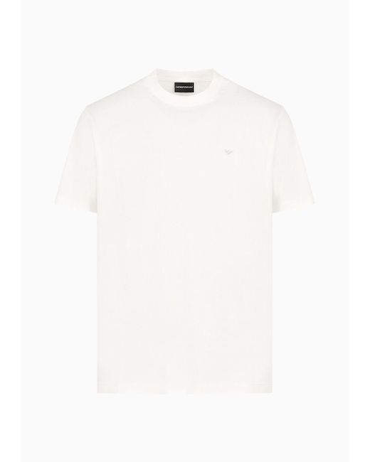 Emporio Armani White Travel Essentials T-shirt In Mercerised Jersey for men