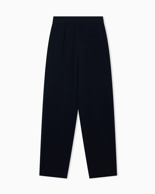 Emporio Armani Black Wide Leg Trousers