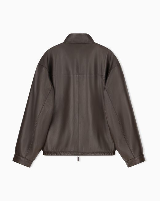 Emporio Armani Brown Reversible Blouson Jacket for men