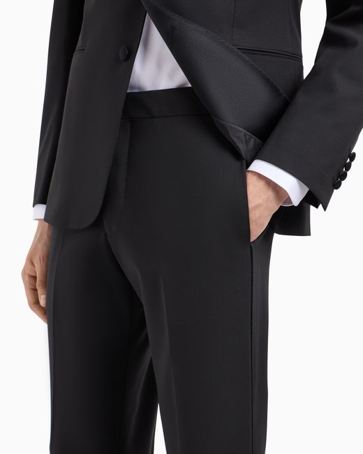 Emporio Armani Black Stretch Tuxedo for men