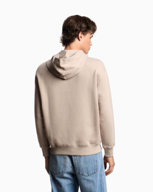 Emporio Armani Natural Jersey Hooded Sweatshirt for men