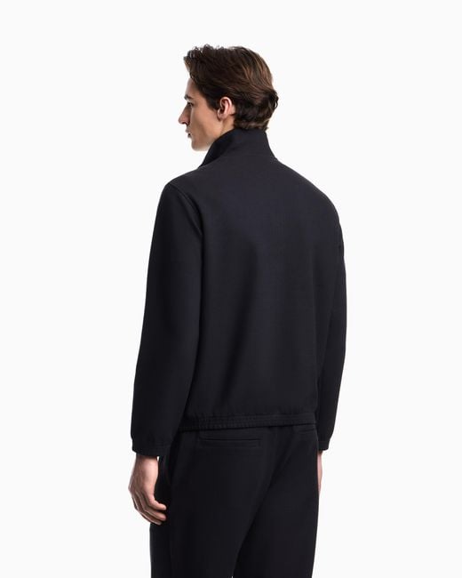 Emporio Armani Blue Full-Zip Sweatshirt for men