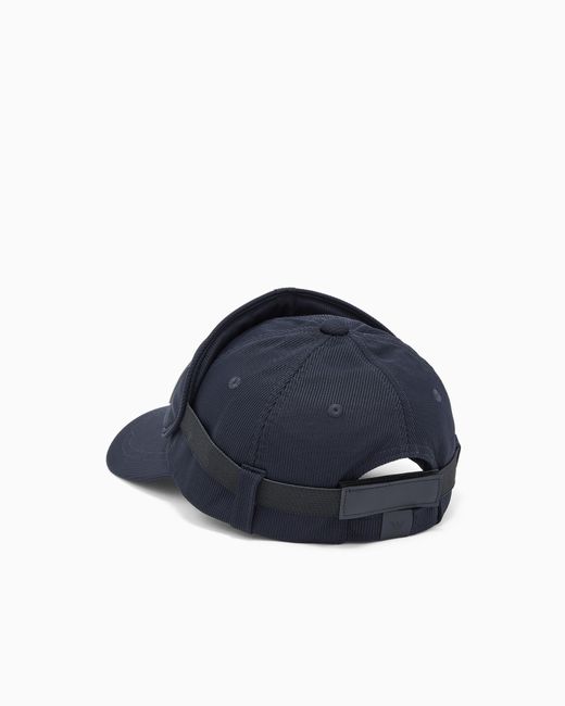 Emporio Armani Blue Travel Essentials Baseball Cap With Sleep Mask for men