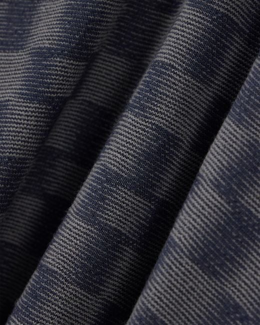 Emporio Armani Gray Pattern-Knit Virgin Wool Jumper Signature Capsule for men