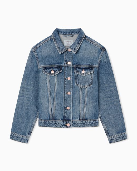 Emporio Armani Armani Jeans Denim Jacket in Blue | Lyst