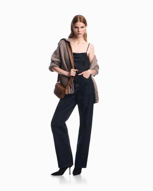 Emporio Armani Brown Alpaca Blend Cardigan Boteh Capsule