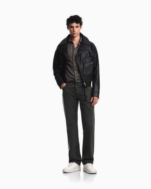 Emporio Armani Green 5-Pocket Trousers Regular Fit for men