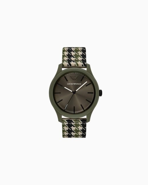 Emporio Armani Multicolor Three-Hand #Tide Ocean Material Nylon Fabric Watch for men