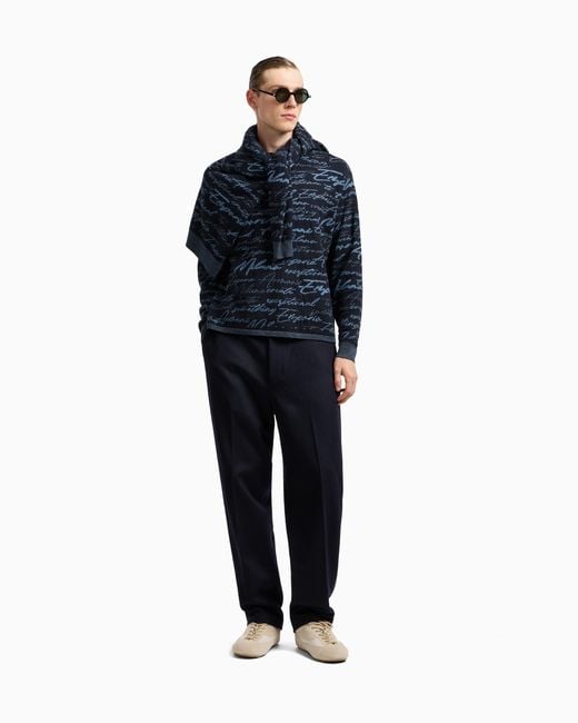 Maglione di Emporio Armani in Blue da Uomo