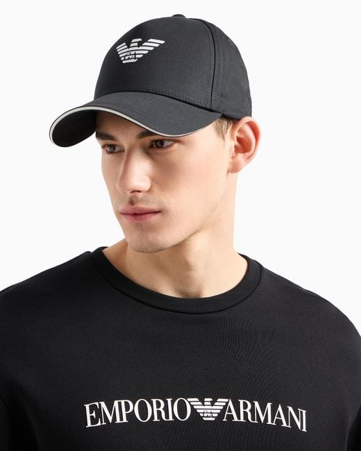Emporio Armani Black Outdoor Cap for men