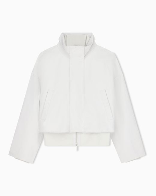 Emporio Armani White Blouson Jacket