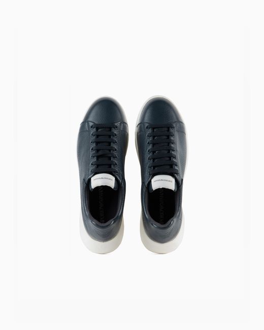 Emporio Armani Blue Low-Top Sneaker for men
