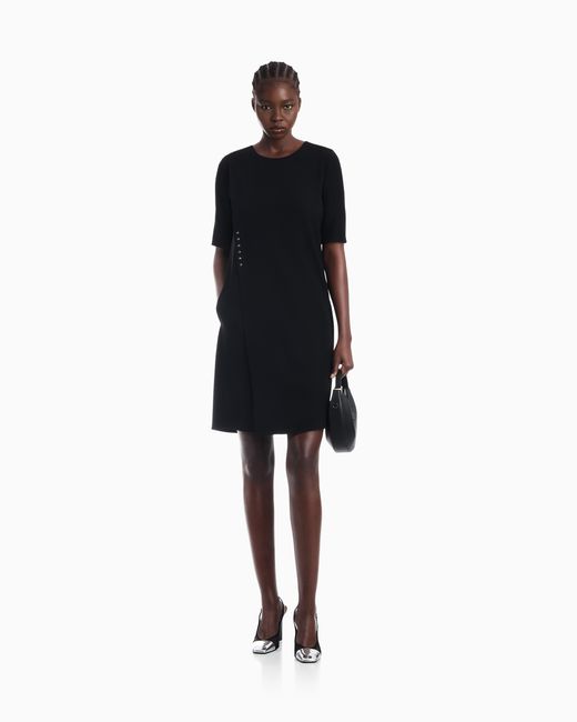 Emporio Armani Black Unlined Dress