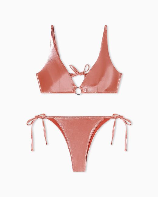 Emporio Armani Pink Triangle-Bra Bikini