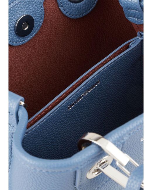 Emporio Armani Blue Deer-print Myea Mini Bag