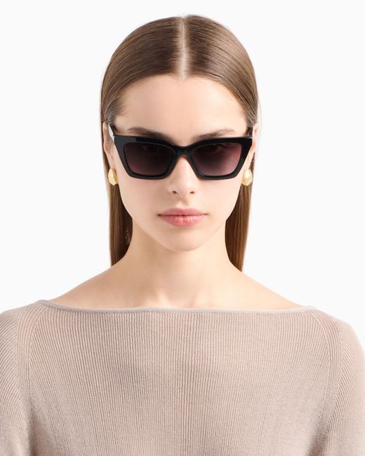 Emporio Armani Black Butterfly Sunglasses