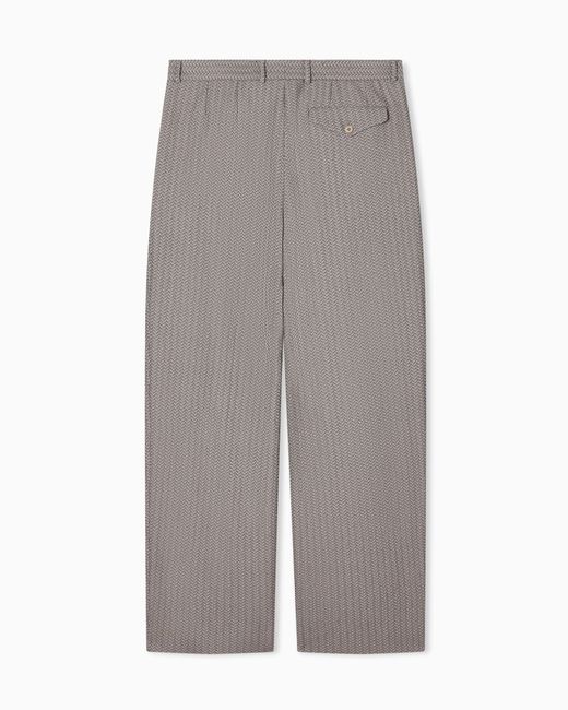 Emporio Armani Gray Trousers for men
