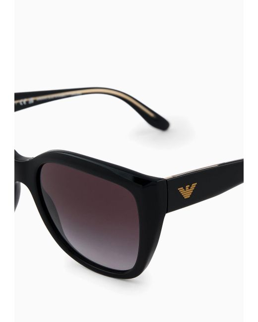 Emporio Armani Black Cat-eye Sunglasses
