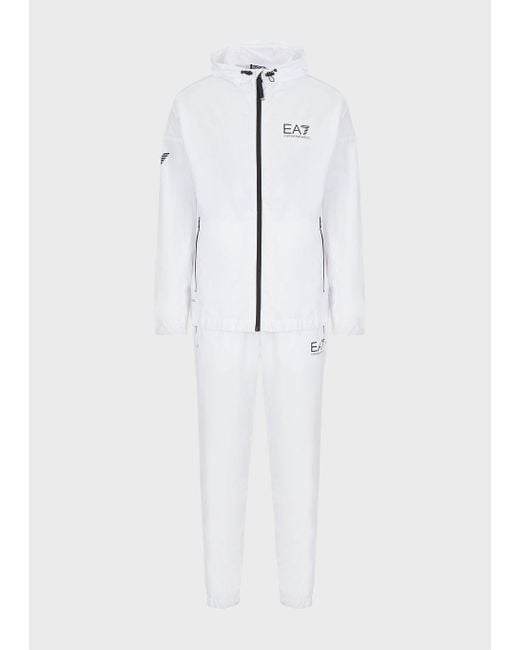 Emporio Armani Tennis Pro Trainingsanzug Aus Ventus7-funktionsgewebe in White für Herren