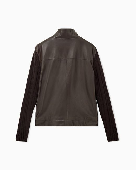 Emporio Armani Brown Blouson Jacket for men