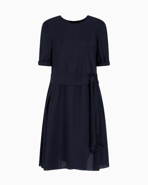 Abito Con Nodo di Emporio Armani in Blue