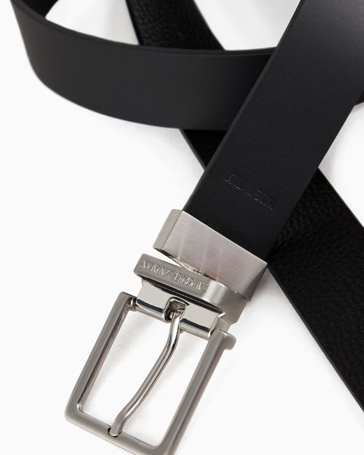 Emporio Armani White Gift Box With Reversible Belt for men
