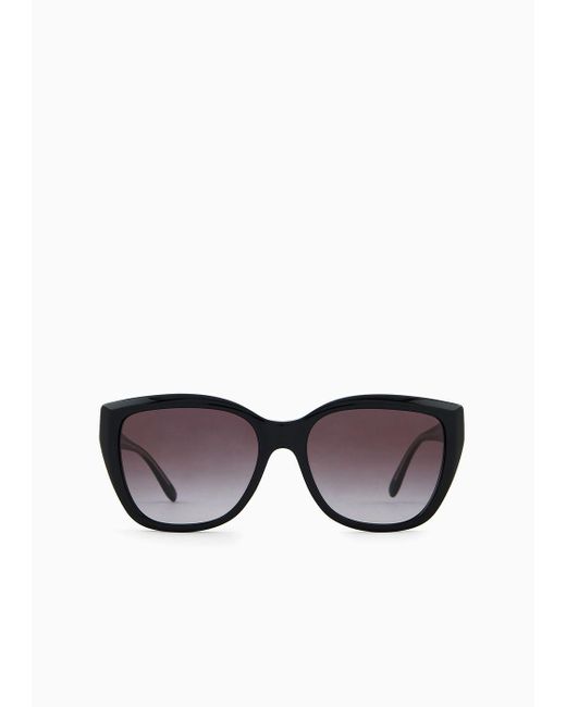 Emporio Armani Black Cat-eye Sunglasses