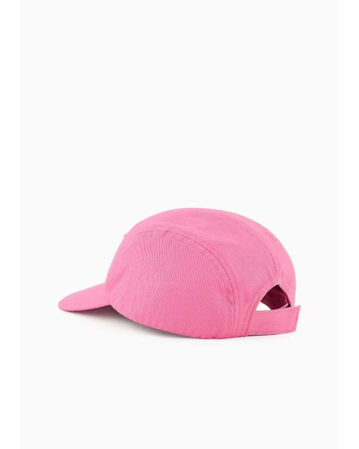 Cappello Da Baseball Con Ricamo The Smurfs di Emporio Armani in Pink