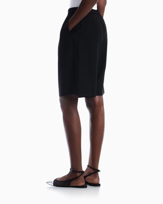 Emporio Armani Black Bermuda Shorts