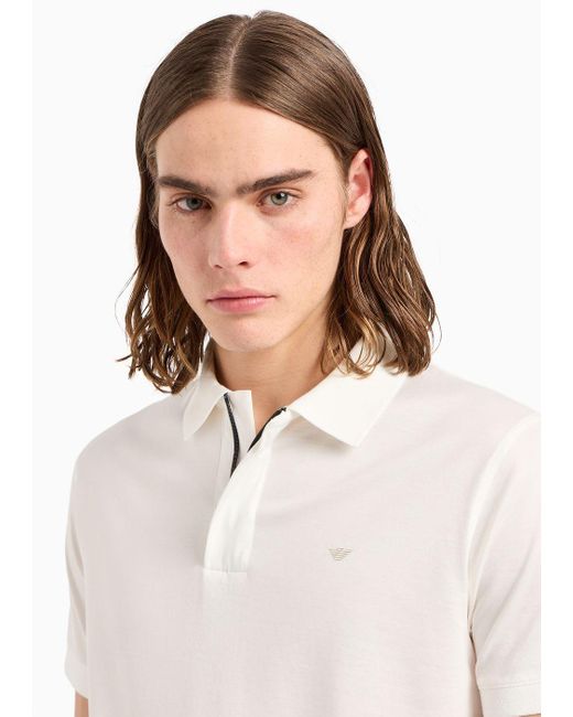 Camisas De Tipo Polo Emporio Armani de hombre de color White