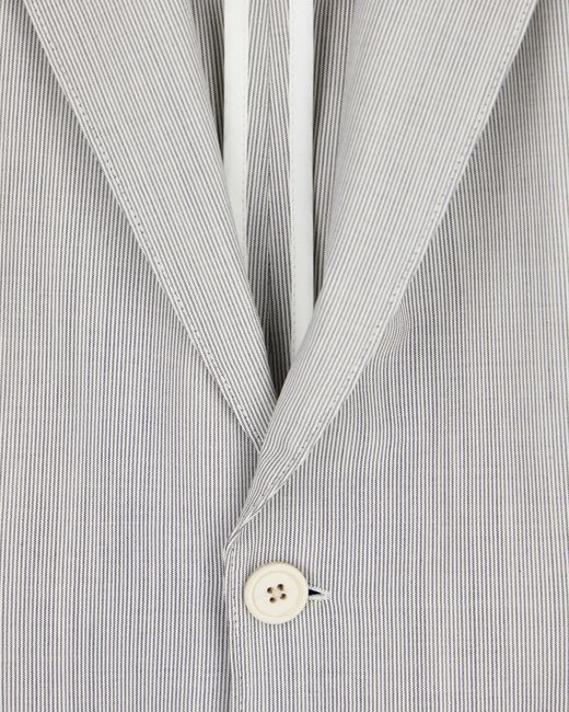 Emporio Armani Gray Unlined Blazer for men