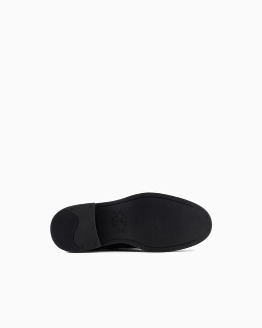 Emporio Armani White Patent Leather Lace-Ups for men
