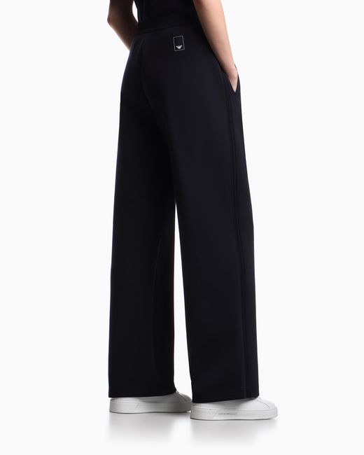 Emporio Armani Blue Travel Essentialss Double-Jersey Trousers