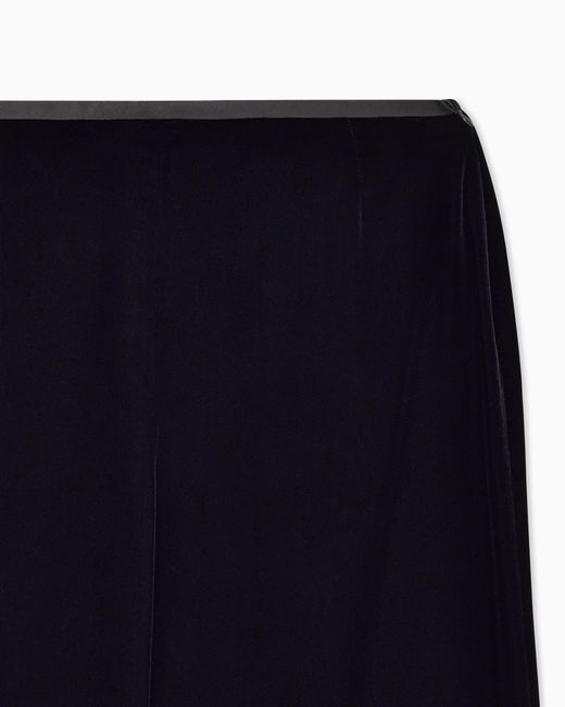 Emporio Armani Black Velvet Trousers