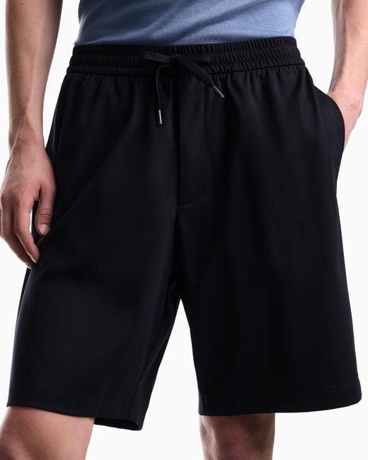 Emporio Armani Blue Bermuda Shorts for men