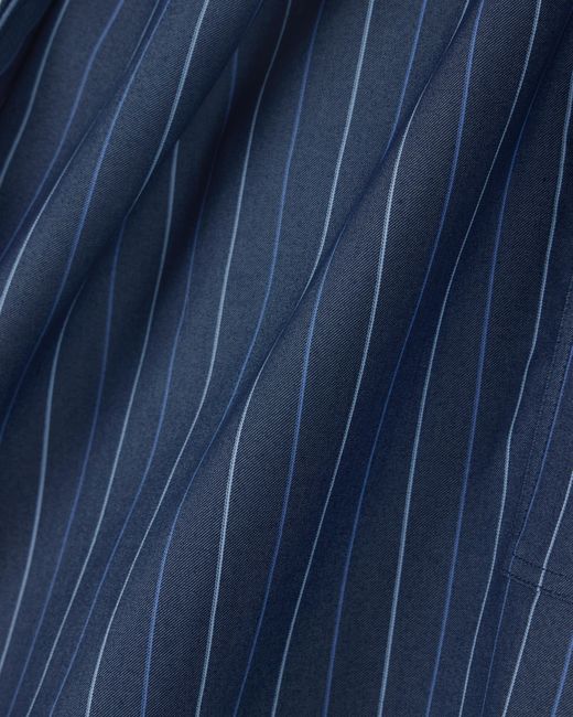 Emporio Armani Blue Unlined Wrap Skirt