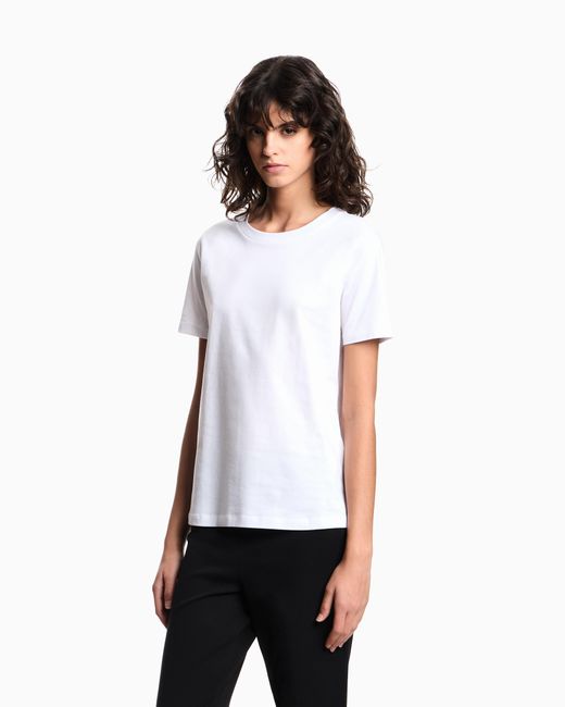 Emporio Armani White Jersey T-Shirt