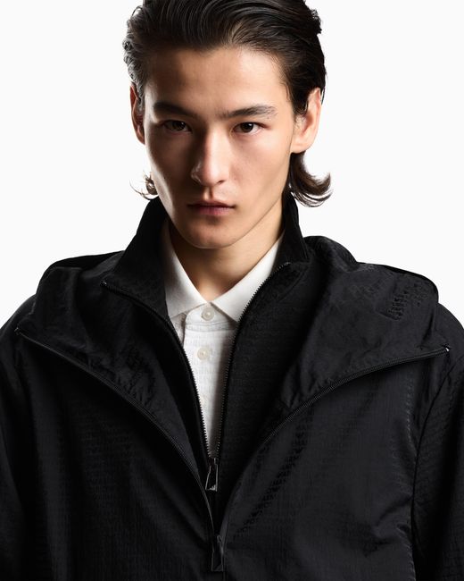 Emporio Armani Black Water-Repellent Blouson for men