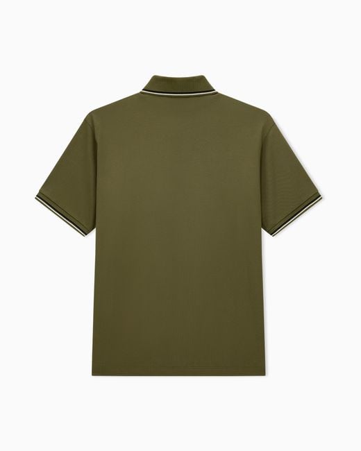Emporio Armani Green Polo Shirt Essential for men