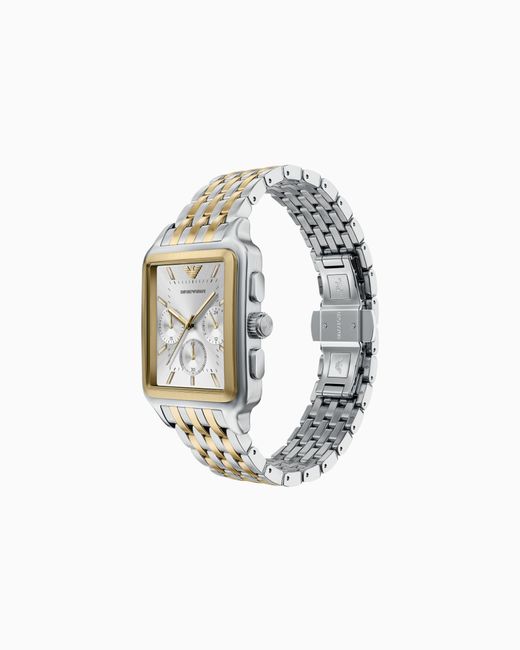 Emporio Armani White Quartz Chronograph Watch for men