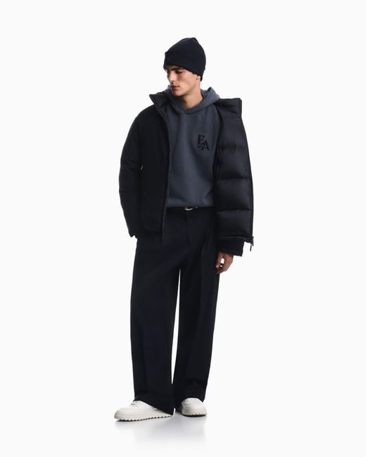 Emporio Armani Blue Down Jacket for men