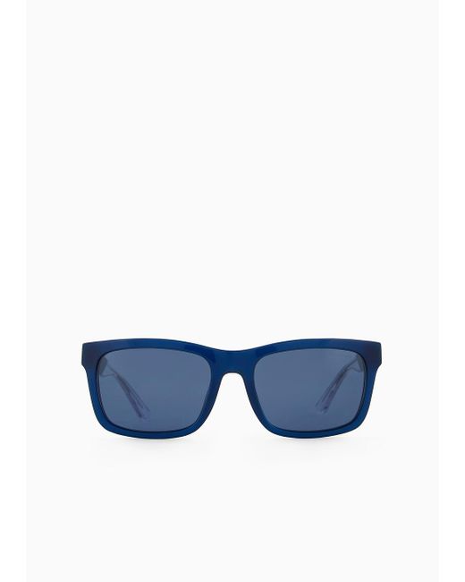 Gafas De Sol De Forma Rectangular Emporio Armani de hombre de color Blue