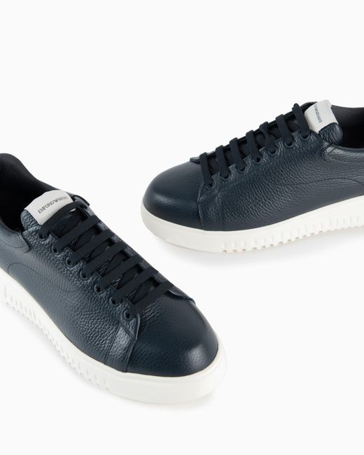 Emporio Armani Blue Low-Top Sneaker for men