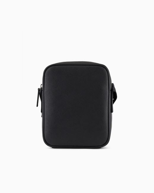 Emporio Armani Black Eagle Plate Bag for men