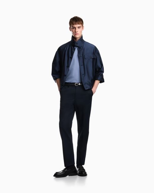 Emporio Armani Blue Trousers for men