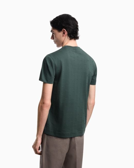Emporio Armani Green Slim-Fit T-Shirt for men
